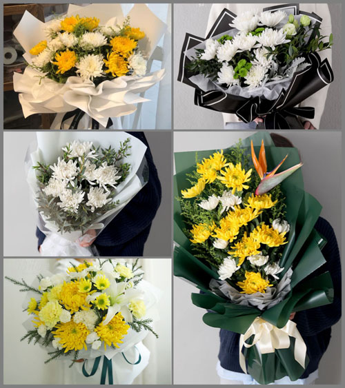 上海奉贤区四团镇四团村白事花束代送